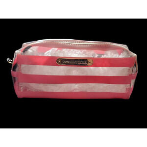 Victoria’s Secret clear and pink makeup Case.